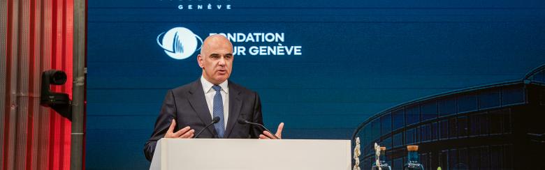 Alain Berset banner