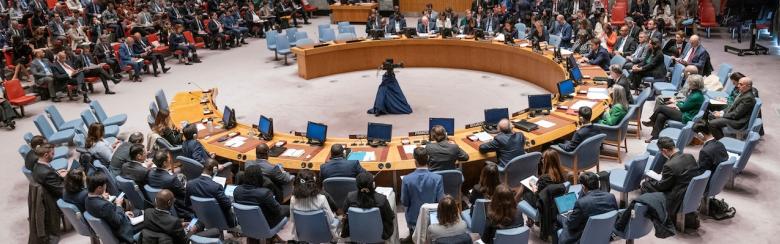 UNSC meeting at UN headquarters.