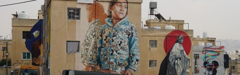 Street art in Amman, Jordan.