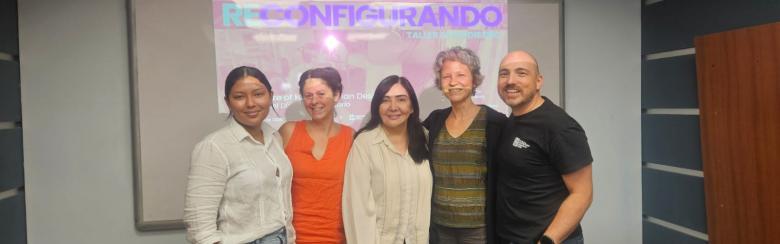 Anna Leander and Silke Oldenburg, Edgard David Rincón Quicano, Ana Liliana Rios García, and Angie Reyes