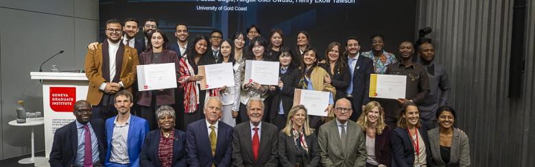 All the finalists and jury of the Geneva Challenge 2025