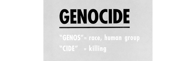 Genocide UN definition banner