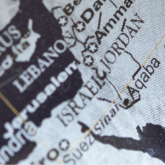map Israel Jordan