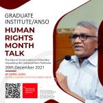 Human Rights Month Talk poster
