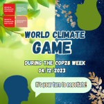 CIES World Climate Game 2023 with Sustainable Initiative logo