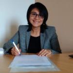 woman at desk
