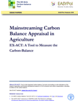 EX-ACT A tool to measure the carbon balance in agriculture