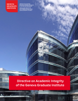 Directive on Academic Integrity of the Geneva Graduate Institute