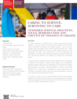 Caring to Survive, Surviving to Care | Poster